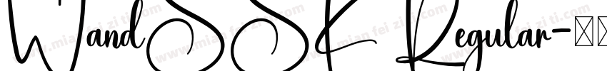 WandSSK Regular字体转换